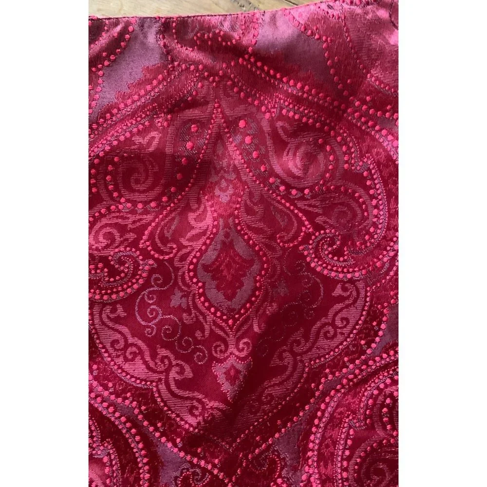10 burgundy ruby red christmas holiday banquet placemats lot bundle